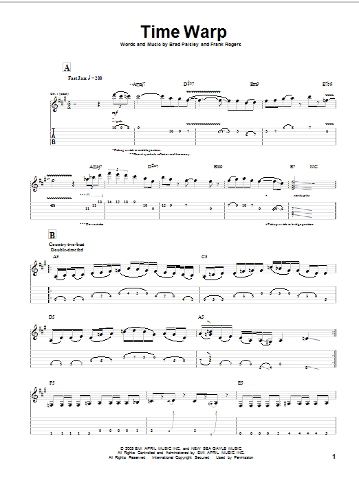 Product gallery: Page 1 of 1 Time Warp, Brad Paisley