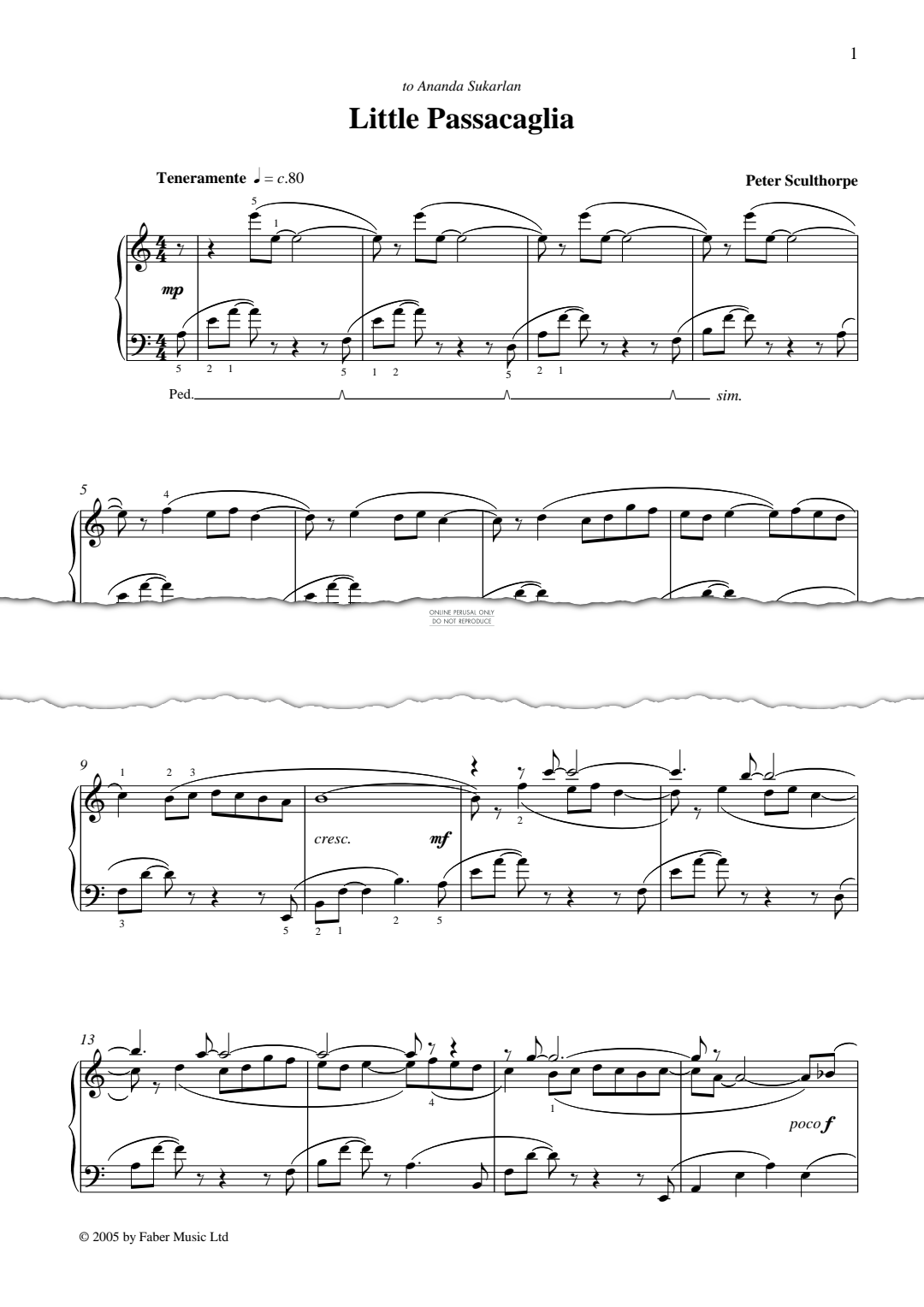 Produktbild zu: Little Passacaglia