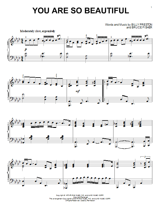 Product gallery: Page 1 of 1 You Are So Beautiful, Joe Cocker