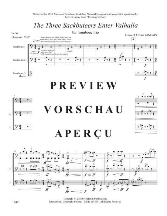 Product gallery: Page 4 of 21 Three Sackbuteers Enter Valhalla, The , , (Trombone trio)