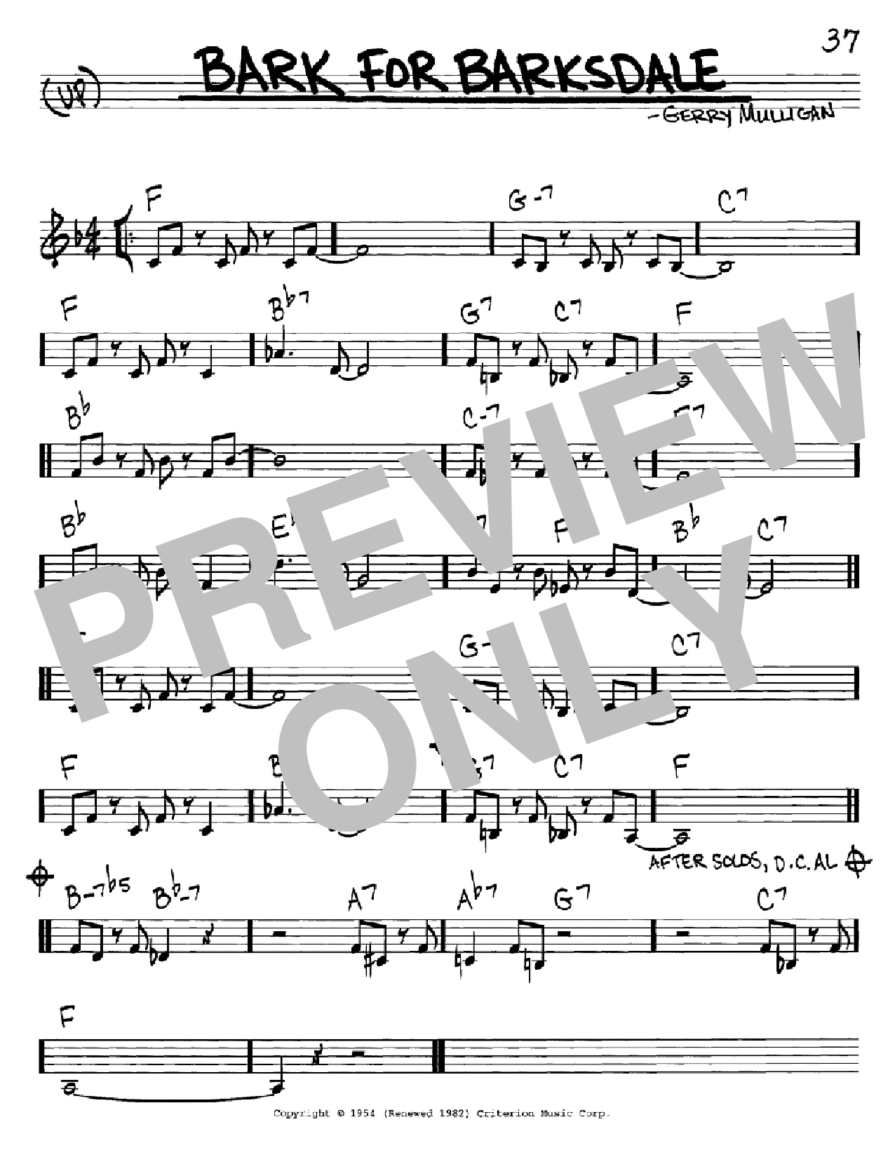 Product gallery: Page 1 of 1 Bark For Barksdale, Gerry Mulligan