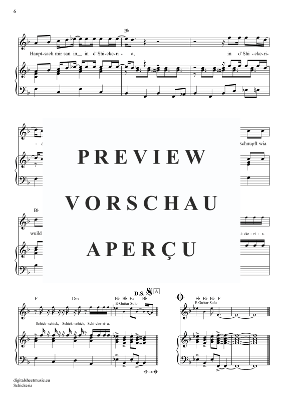 Produktgalerie: Seite 7 von 11 Schickeria, Spider Murphy Gang, Klavier, Gesang & Akkorde