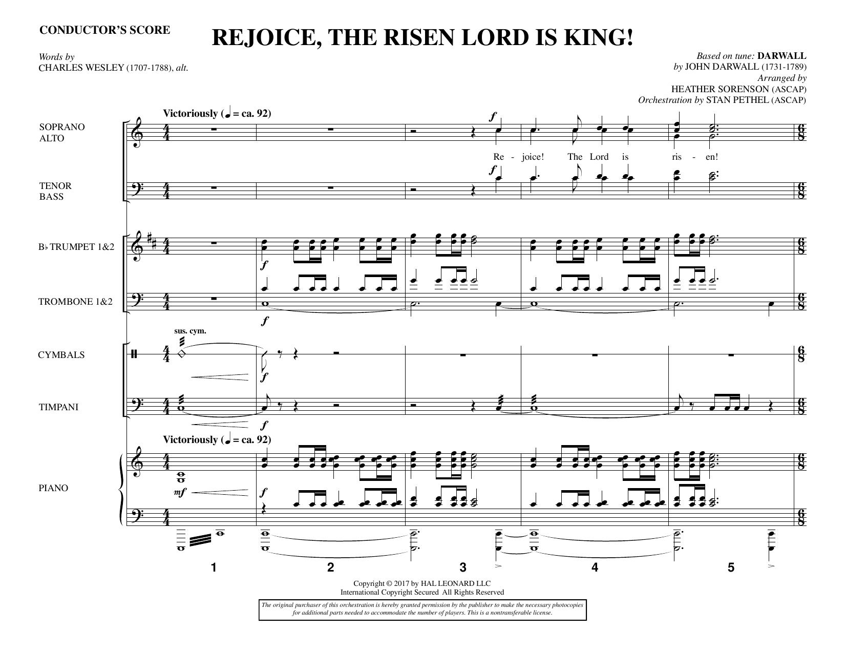 Product picture to: Rejoice, the Risen Lord Is King! - Full Score