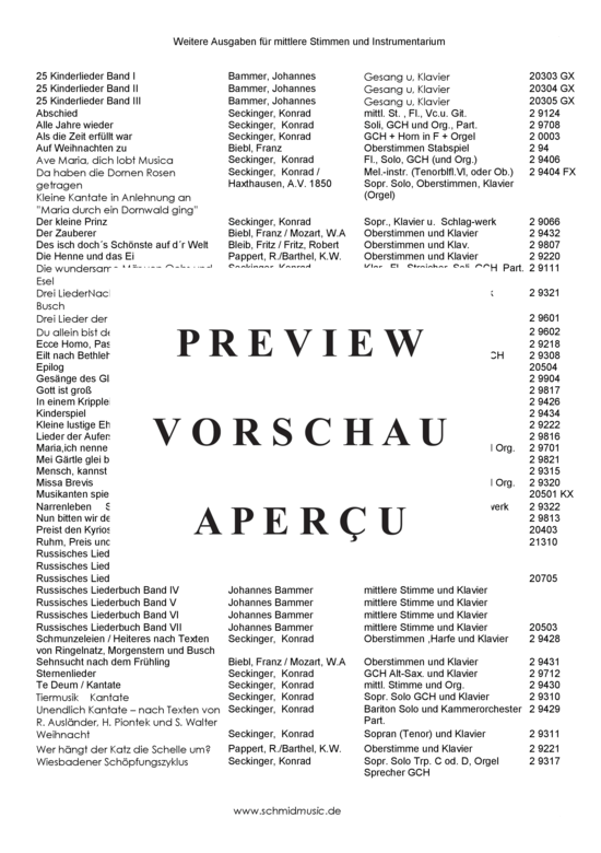 Product gallery: Page 18 of 18 Lieder der Liebe , , (soprano + organ/piano)