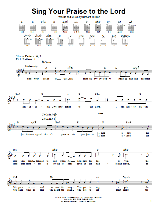 Produktbild zu: Sing Your Praise To The Lord