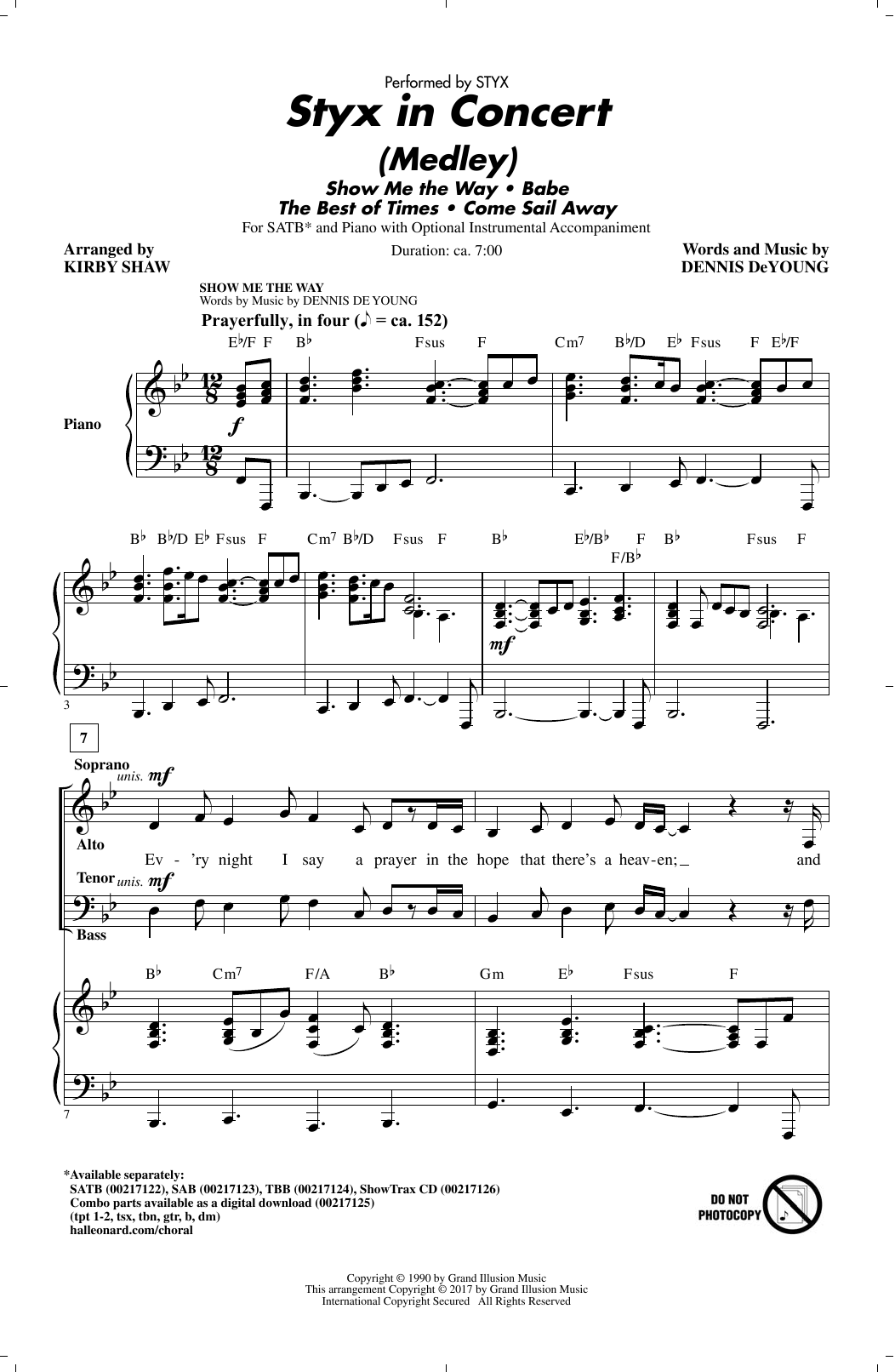 Produktbild zu: Styx In Concert (Medley)