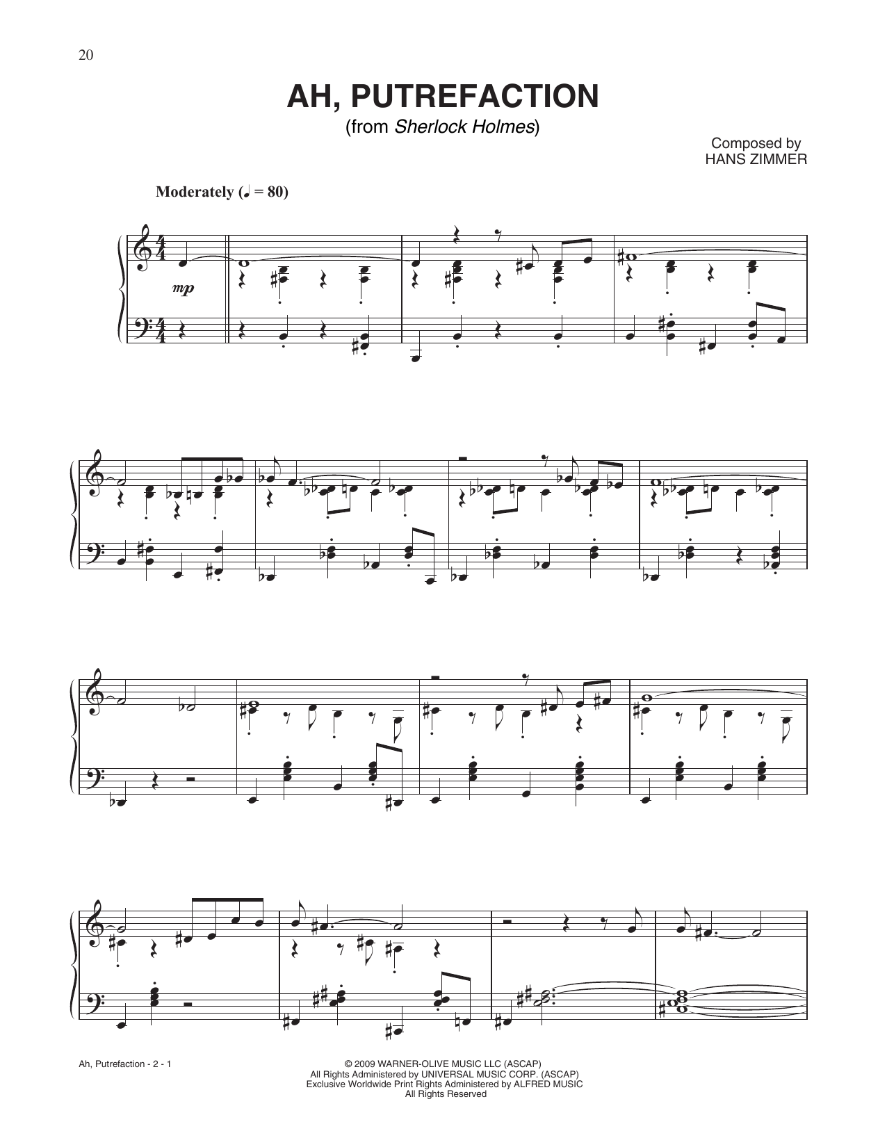 Produktbild zu: Ah, Putrefaction (from Sherlock Holmes)
