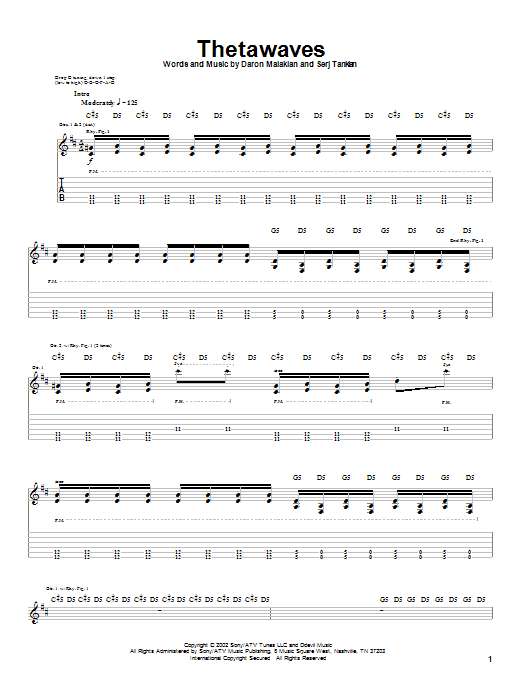 Produktgalerie: Seite 1 von 1 Thetawaves, System Of A Down, Gitarre