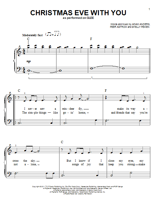 Product gallery: Page 1 of 1 Christmas Eve With You, Glee Cast