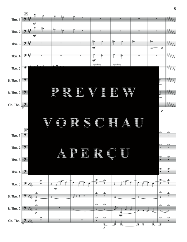 Produktgalerie: Seite 9 von 11 Last Breath, The, , (Ensemble 5x Posaune, 2x Bass Posaune + Contrabass Posaune/Tuba)