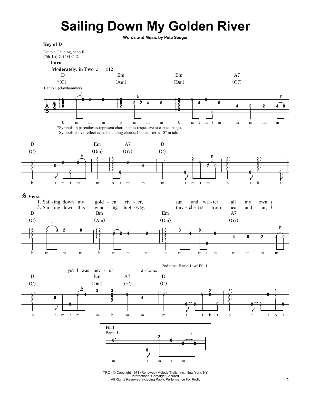 Produktgalerie: Seite 1 von 1 Sailing Down My Golden River, Pete Seeger, Banjo