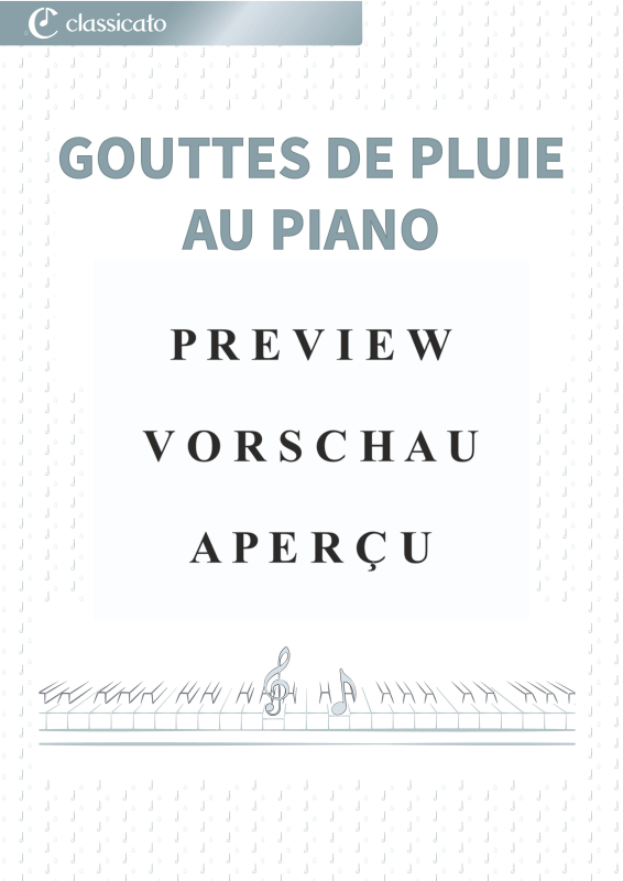 Produktgalerie: Seite 2 von 11 Gouttes de pluie au piano - Pièces simplifiées et douces pour les jours de pluie, , Klavier Solo