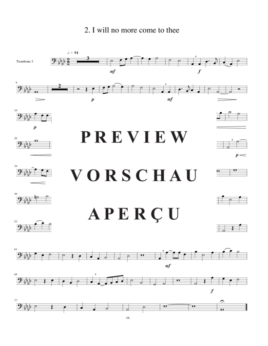 Produktgalerie: Seite 11 von 15 Zwei Madrigale, Vol. 7, , (2xTrompete in B/C, Horn in F, Posaune)