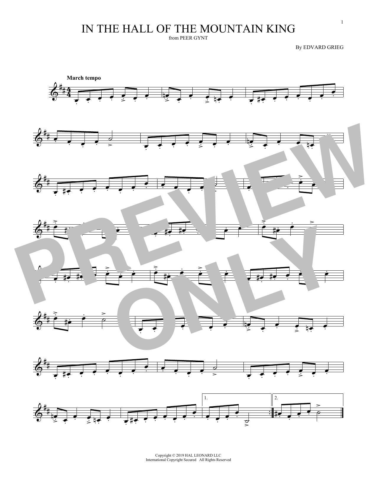 Product gallery: Page 1 of 1 In The Hall Of The Mountain King, Edvard Grieg