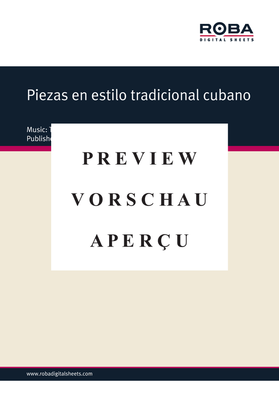 Produktgalerie: Seite 2 von 8 Piezas en estilo tradicional cubano , , (4x Gitarre)