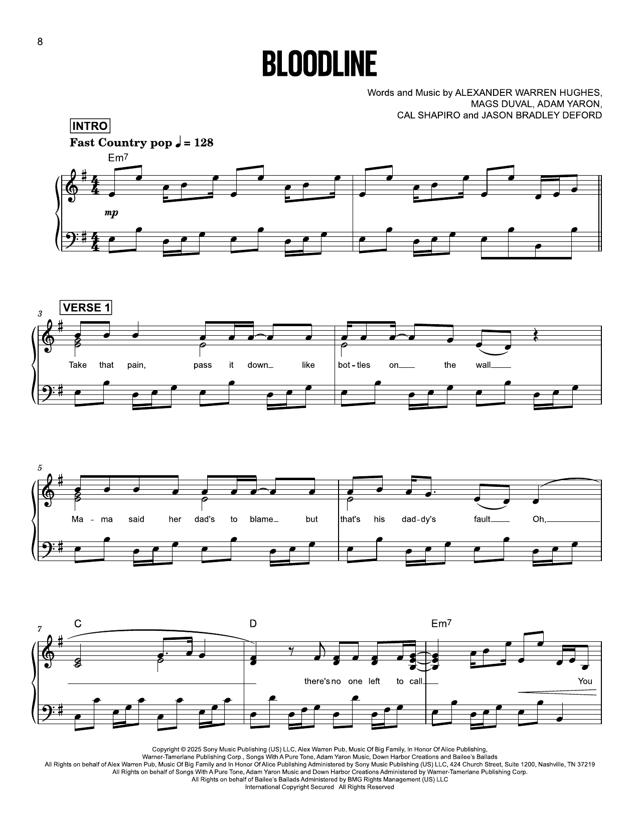 Produktgalerie: Seite 1 von 1 Bloodline, Alex Warren with Jelly Roll