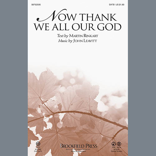 cover: Now Thank We All Our God, John Leavitt, Chor