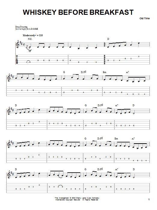 Produktgalerie: Seite 1 von 1 Whiskey Before Breakfast, Traditional, Gitarre