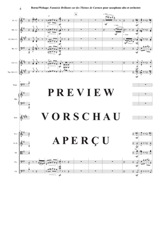 Product gallery: Page 5 of 21 Fantaisie Brillante sur des Thèmes de Carmen , , (alto saxophone solo + orchestra)