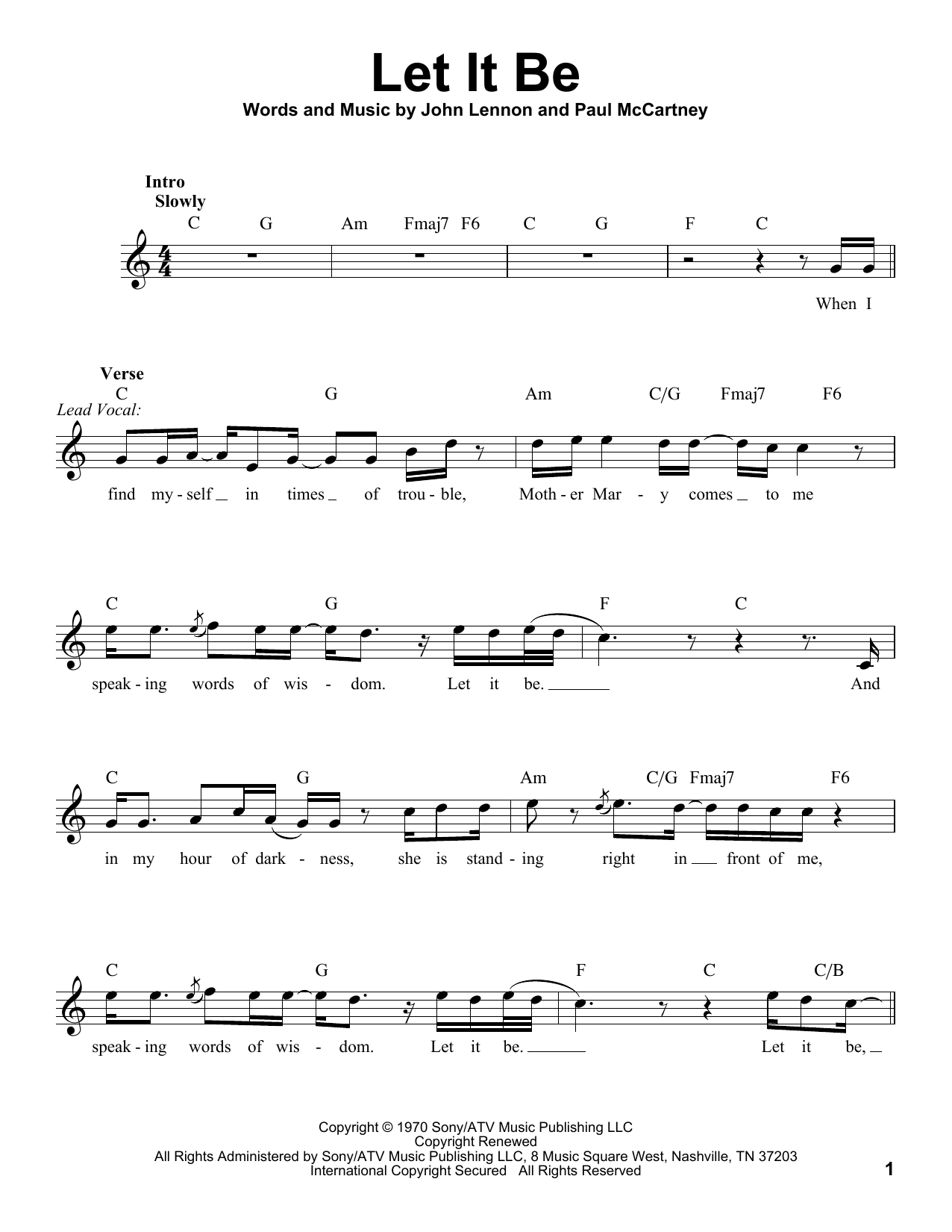 Produktgalerie: Seite 1 von 1 Let It Be, The Beatles, Gesang