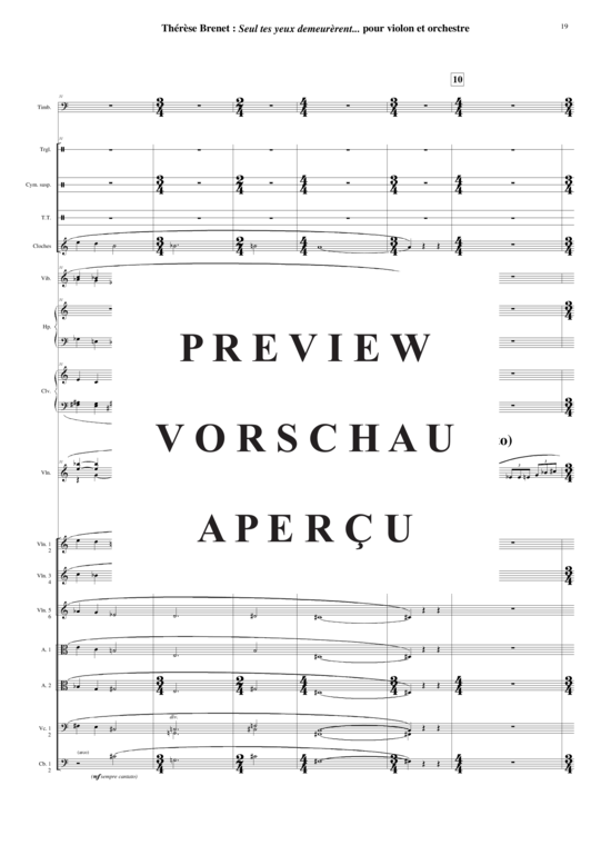 Product gallery: Page 19 of 21 Seul Tes Yeux Demeur&egrave rent , , (violin solo + orchestra) score only