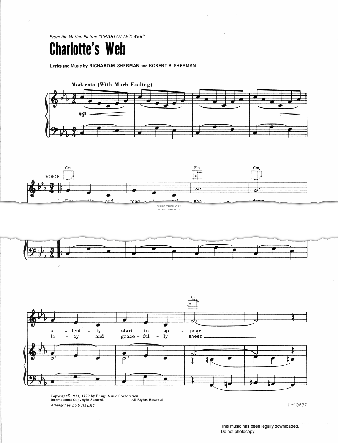 Product picture to: Charlotte's Web - Richard M. Sherman