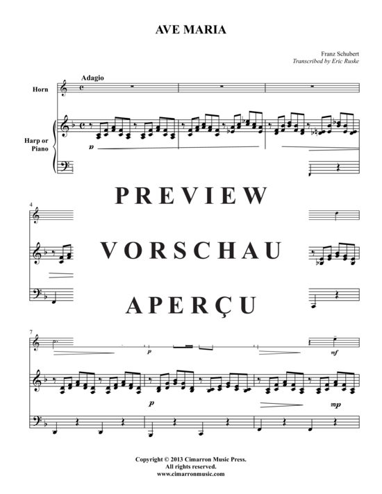 gallery: Ave Maria , , (Horn + Klavier/Harfe)