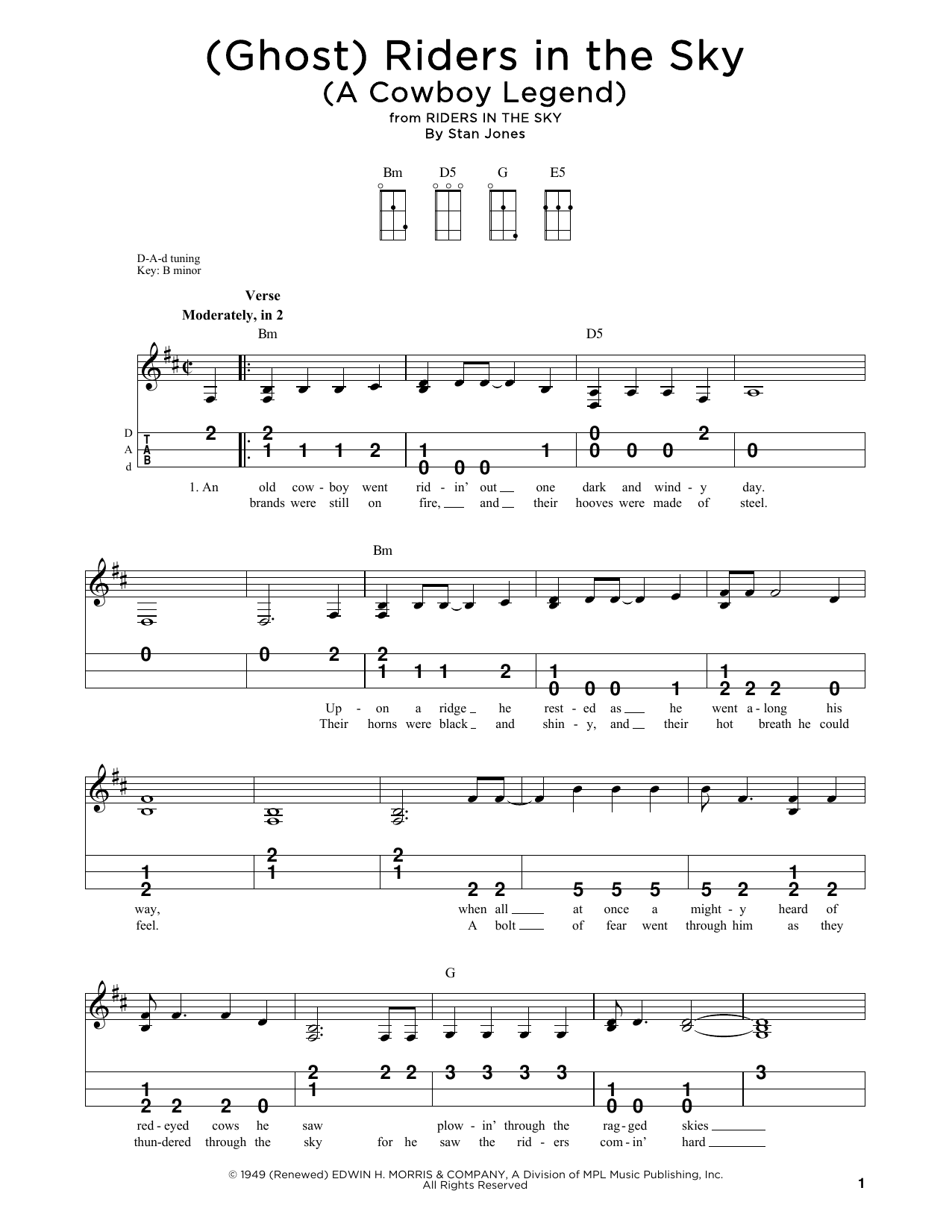 Produktgalerie: Seite 1 von 1 (Ghost) Riders In The Sky (A Cowboy Legend), Johnny Cash, Laute