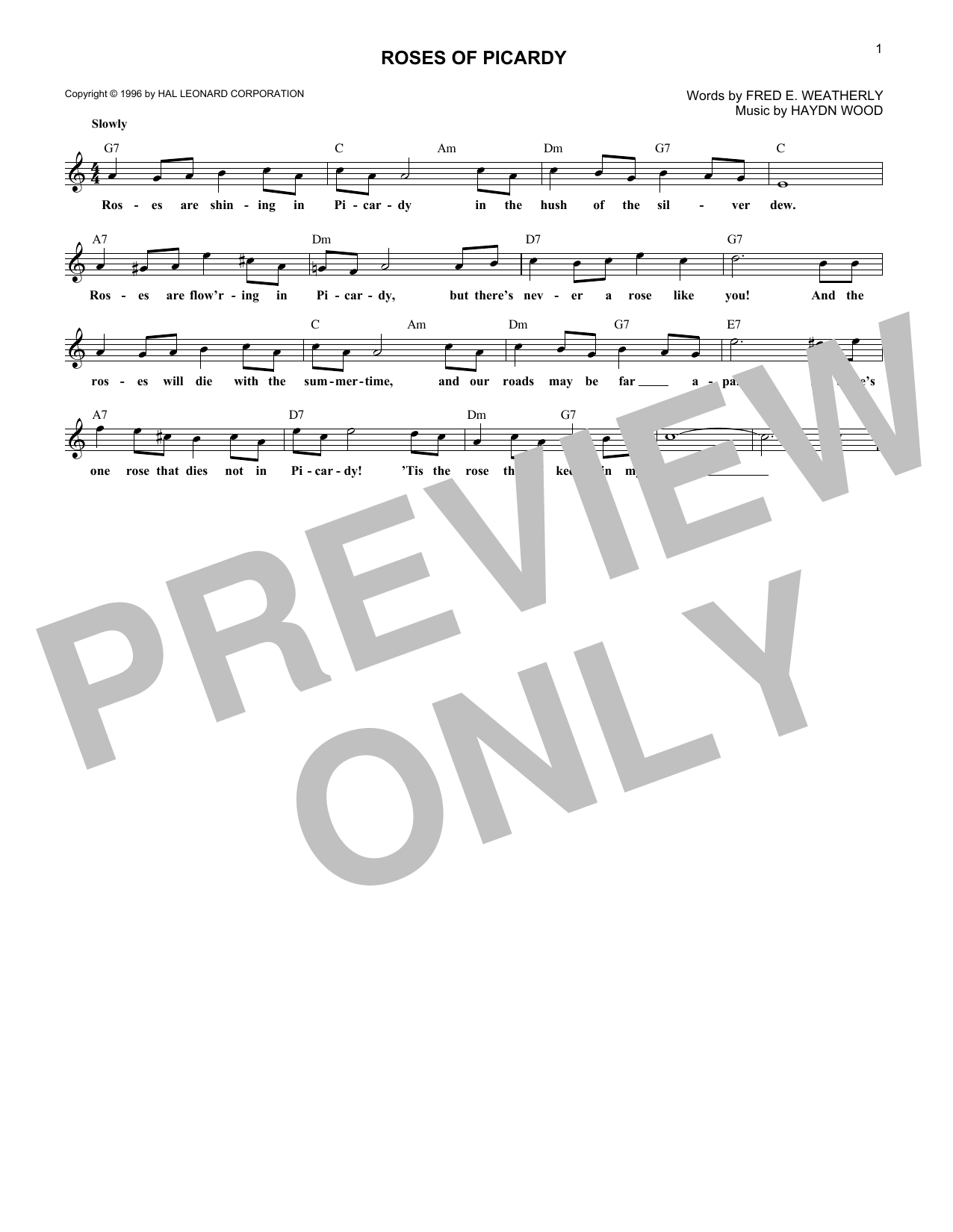 Produktbild zu: Roses Of Picardy