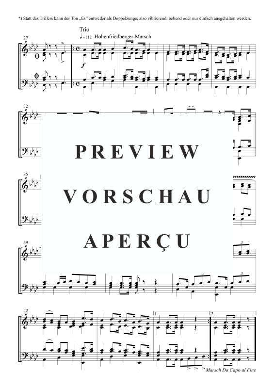 Product gallery: Page 3 of 5 Der Königsgrätzer-Marsch mit dem Hohenfriedberger-Marsch, , Trombone Choir