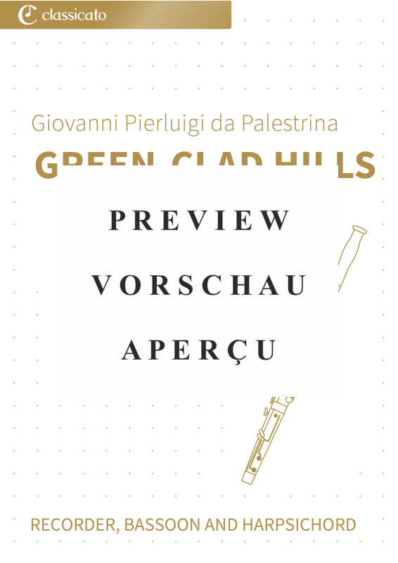 gallery: Green-Clad Hills - Vestiva i colli - Pastoral Madrigal in Three Parts, , Blockflöte, Fagott und Cembalo