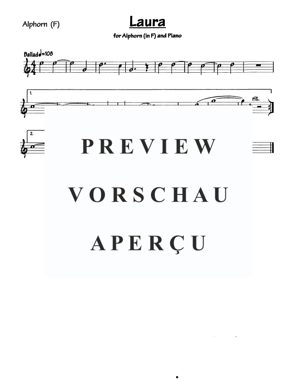 Produktgalerie: Seite 5 von 5 Laura, , Alphorn in F und Klavier