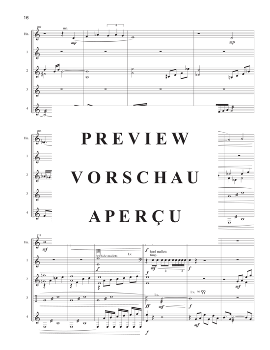 Product gallery: Page 19 of 21 Reflective Journey , , (horn solo and percussion quartet)