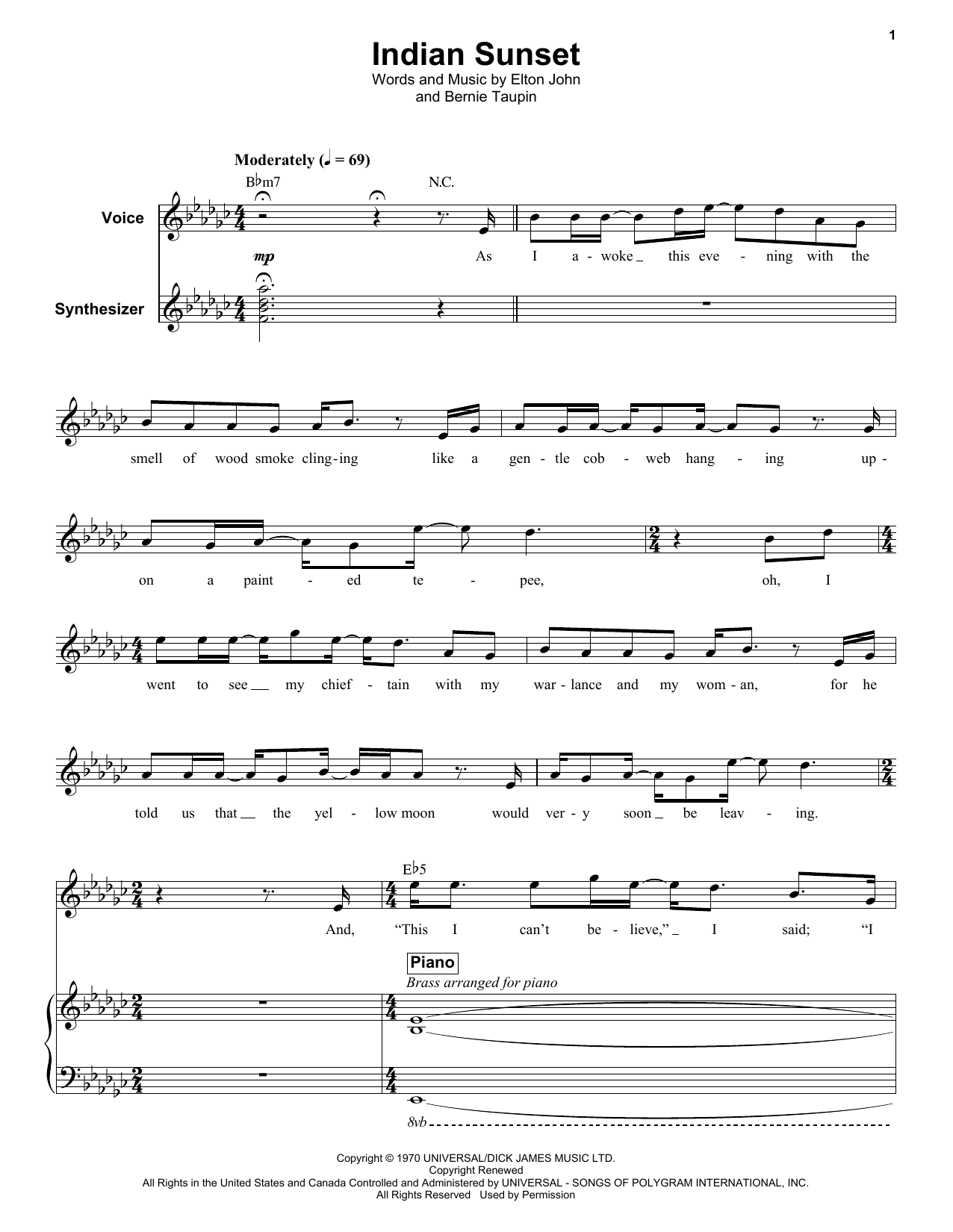 Product gallery: Page 1 of 1 Indian Sunset, Elton John