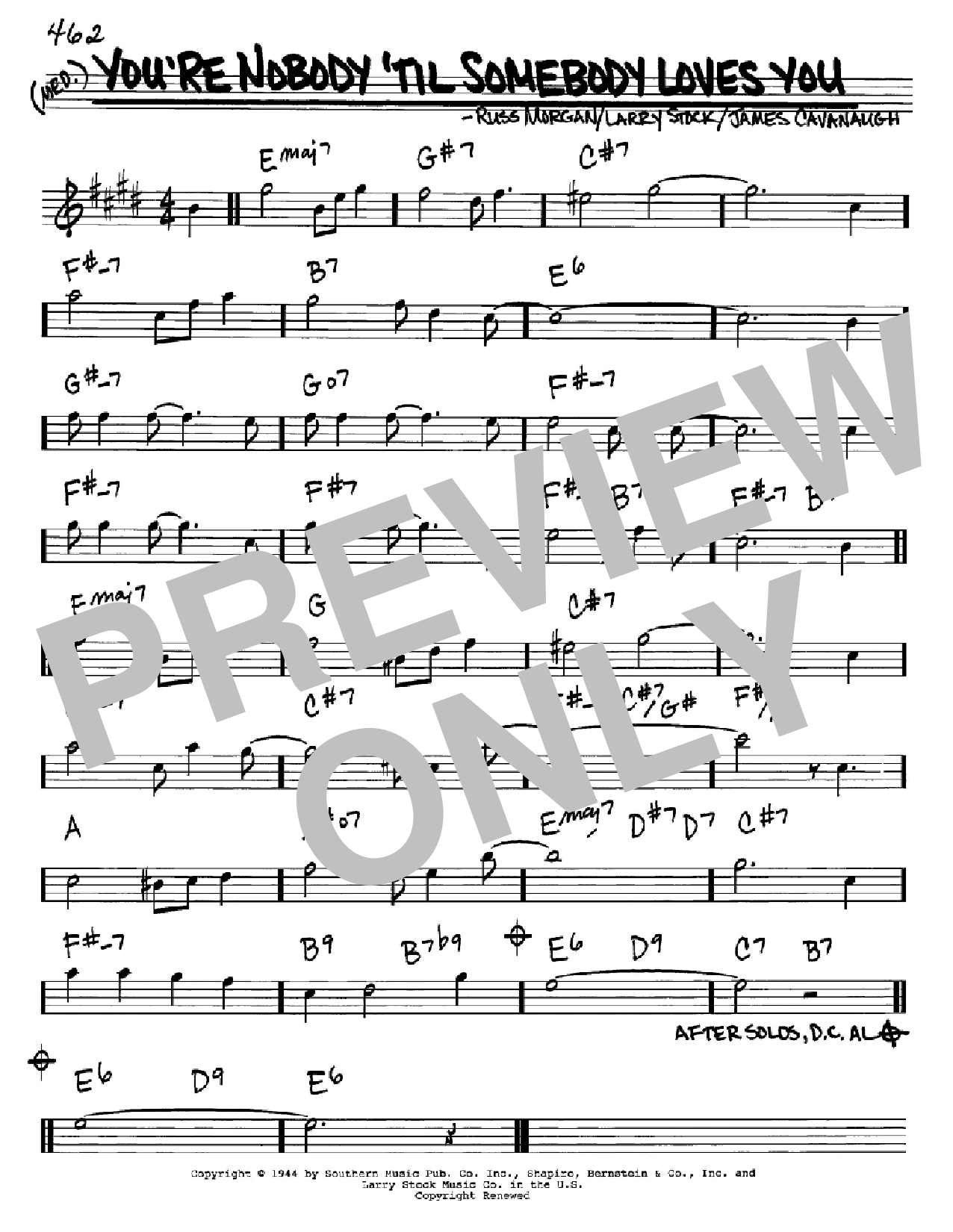 Produktbild zu: You're Nobody 'Til Somebody Loves You