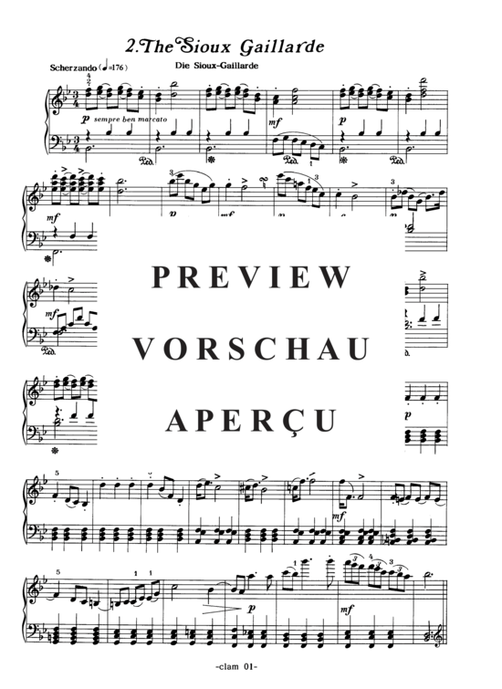 Product gallery: Page 8 of 12 Indian Fanfares, 3 Sätze , , Piano Solo