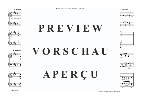 Produktgalerie: Seite 4 von 4 Christus der ist mein Leben Op. 77 Nr. 3, , Orgel Solo