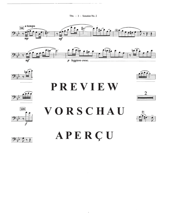 Product gallery: Page 19 of 21 Sonatine No 2 , , (trombone/euphonium or tuba + piano)