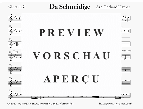 Product gallery: Page 8 of 11 Da Schneidige, , (large wind orchestra)