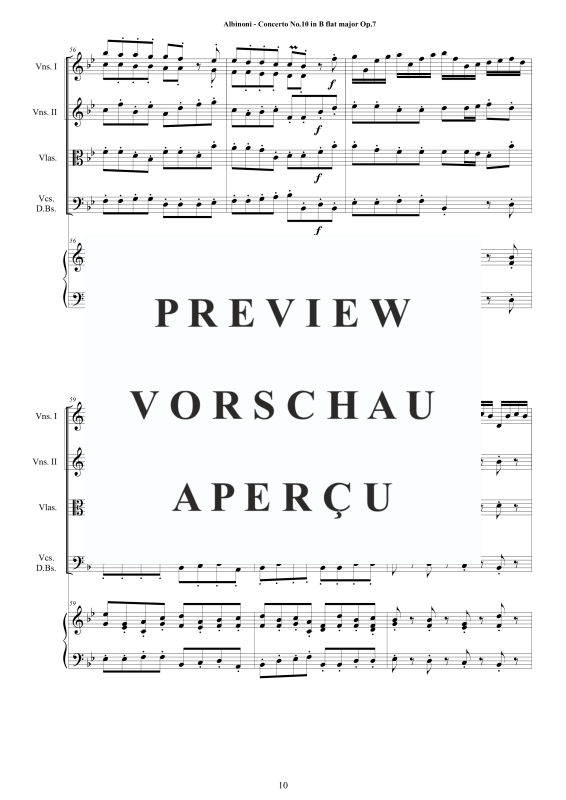Product gallery: Page 11 of 11 Concerto No.10 in B-Dur Op.7, , String Ensemble and Harpsichord