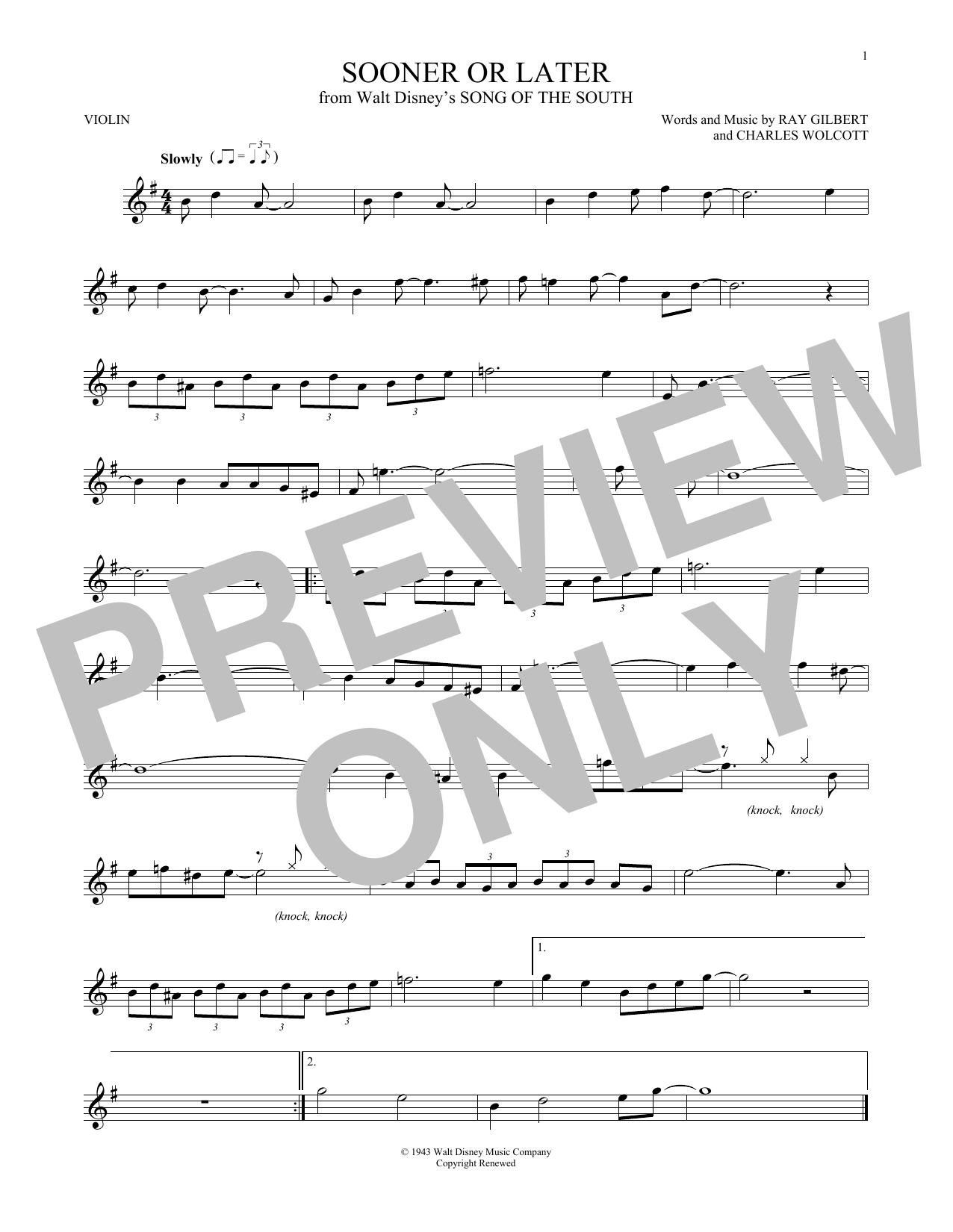 Product gallery: Page 1 of 1 Sooner Or Later, Ray Gilbert & Charles Wolcott