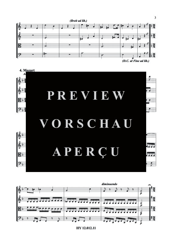 gallery: Happy Birthday, , (Streicher Quartett)
