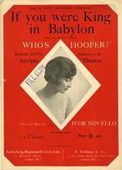 cover: If You Were King In Babylon (from 'Who's Hooper?'), Marjorie Gordon, Gesang, Klavier