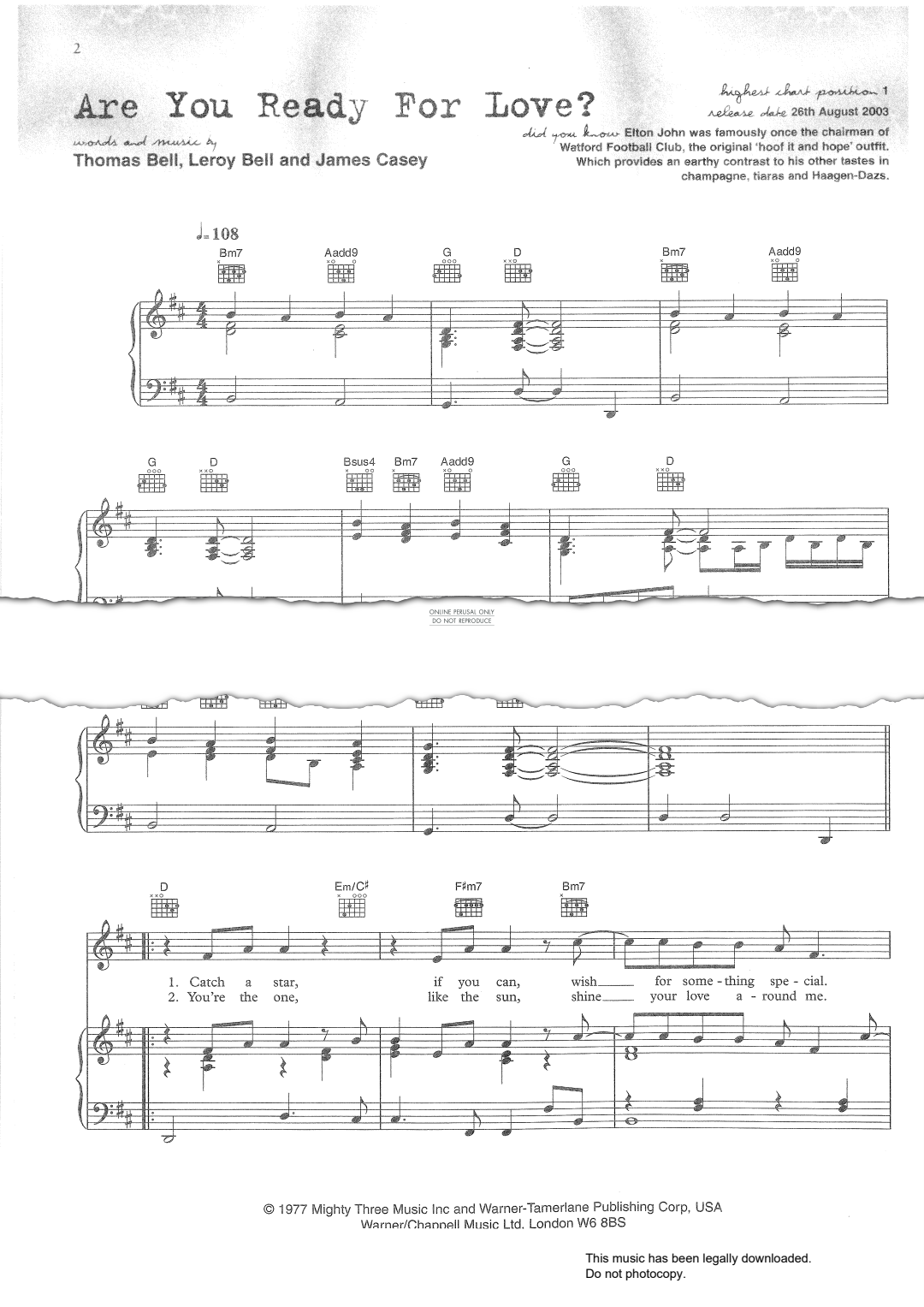 gallery: Are You Ready For Love, Elton John, Gesang, Gitarre, Klavier