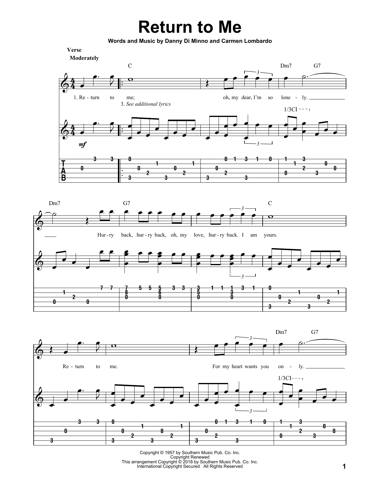 Product gallery: Page 1 of 1 Return To Me, Dean Martin