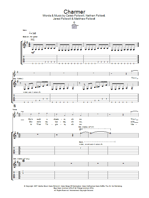 Product gallery: Page 1 of 1 Charmer, Kings Of Leon