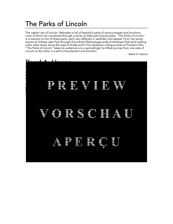 Produktgalerie: Seite 4 von 11 Parks of Lincoln, The, , (Holzbläser Quintett)