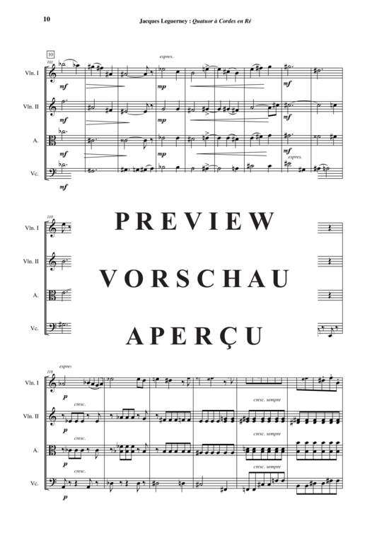 Produktgalerie: Seite 11 von 21 Quatuor à Cordes en Ré , , (Streicherquartett)