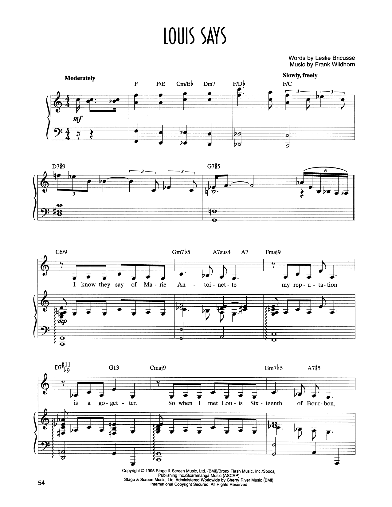 Produktbild zu: Louis Says (from Victor/Victoria)