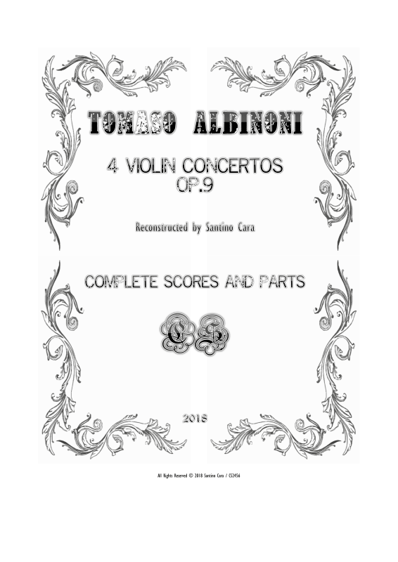 Product picture to: Four Violin Concertos Op.9Tomaso Albinoni
